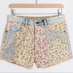 Anthropologie Farm Rio Ultra High Rise Shorts